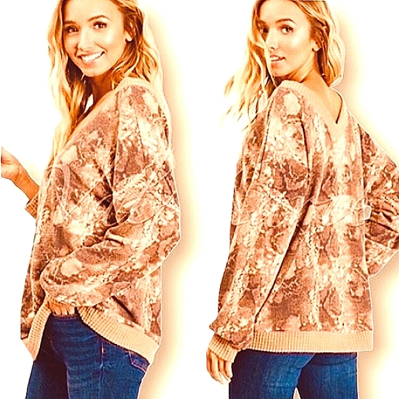 Snake Print Soft Brushed Off Shoulder Long Sleeve Sweater Top - Picture 1 of 12